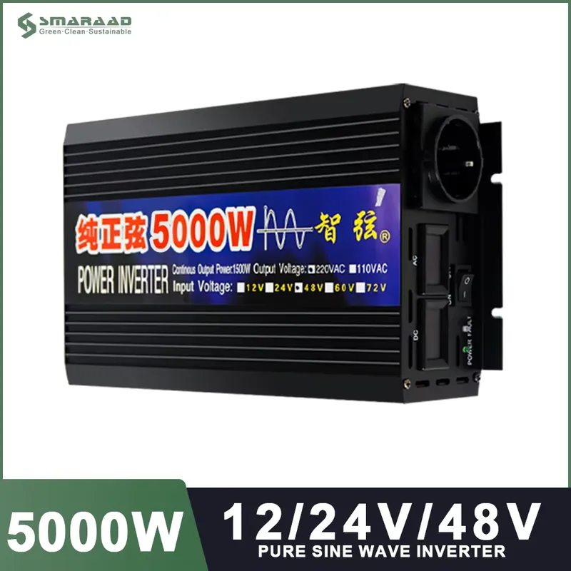 SMARAAD 5000W 12V 24V 48V DC-A - Pure Sine Wave Inverter 5000W 48V 220V のレビューと価格