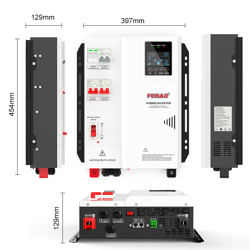 Fchaoソーラーハイブリッドインバーター 3KW 4KW  - Hybrid Solar Inverter 5.5Kw Mppt 48V のレビューと価格