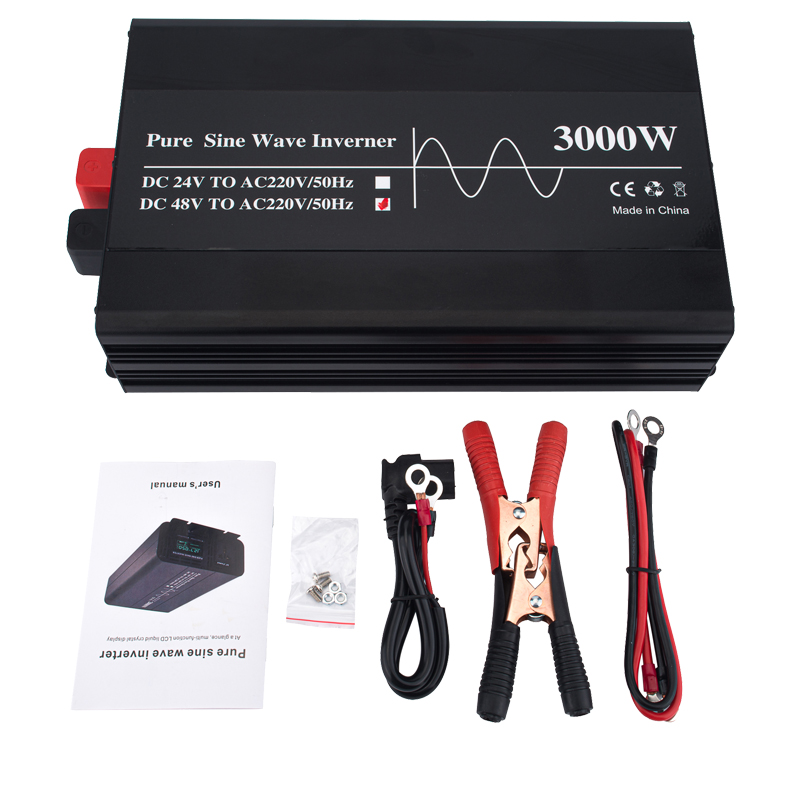 純粋な正弦波を備えたソーラーコンバーター,3000W,12V - Lifepo4 Solar Inverter 24V 3000W のレビューと価格
