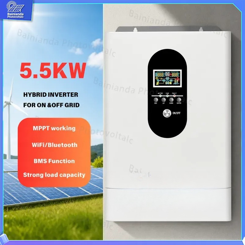 3kW 5.5kW ハイブリッドソーラーインバーター 110 - Hybrid Solar Inverter 5.5Kw Mppt 48V のレビューと価格