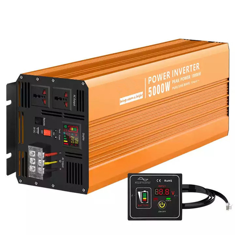 -5000W ソーラーピュアサインウェーブインバーター オフ - Pure Sine Wave Inverter 5000W 48V 220V のレビューと価格