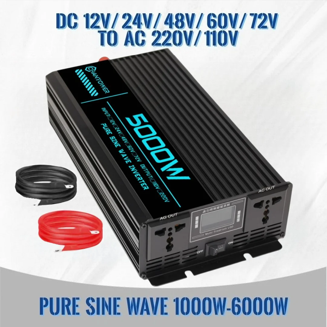 純正弦波インバーター DC 12v/24v/48v/60v/ - Pure Sine Wave Inverter 5000W 48V 220V のレビューと価格