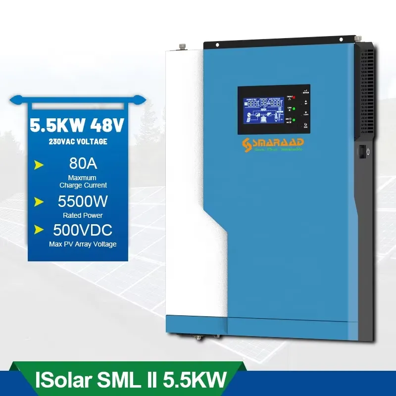 ソーラーコントローラー 3.5KW 5.5KW ハイブリッド - Hybrid Solar Inverter 5.5Kw Mppt 48V のレビューと価格